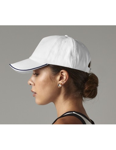 BEE-B25c-Authentic 5 Panel Cap - Piped Peak